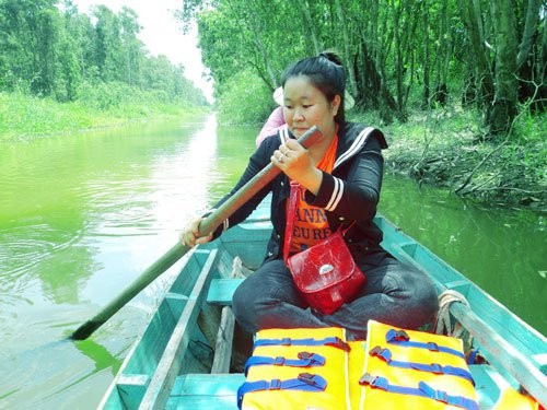 Gao Giong- zona ekowisata yang menarik di kawasan Dong Thap Muoi - ảnh 3