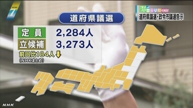 日本の統一地方選 告示 - ảnh 1