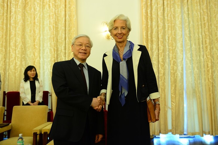 チョン書記長、IMF専務理事を会見 - ảnh 1