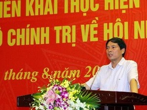 国際参入への一歩、政治局決議の実現に向けて会議 - ảnh 1