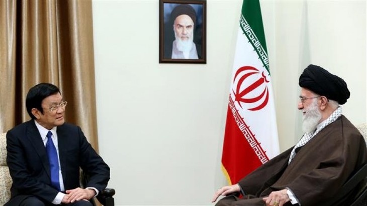 サン主席、イラン最高指導者と会見 - ảnh 1