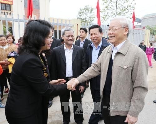 KPV-Generalsekretär Nguyen Phu Trong nimmt am Festtag der Volkssolidarität teil - ảnh 1
