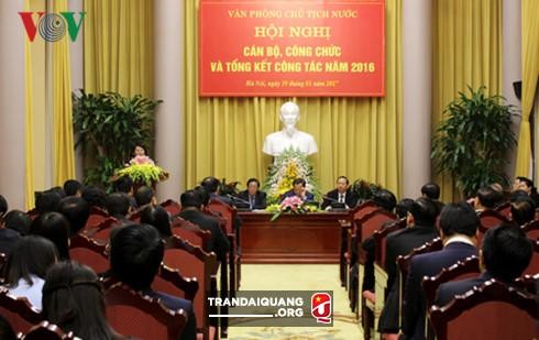陈大光出席国家主席办公厅2016年工作总结会议 - ảnh 1