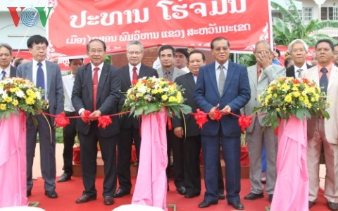Inauguran en Laos nueva zona memorial del Presidente Ho Chi Minh - ảnh 1