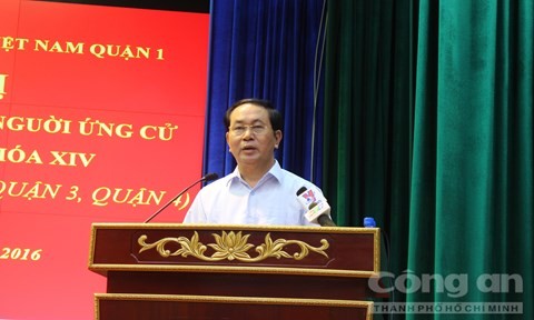 Prosiguen en Vietnam encuentros preelectorales entre candidatos y votantes - ảnh 1