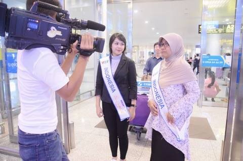 Para penyanyi Indonesia menghadiri Kontes “Nyanyian ASEAN+3” - ảnh 2