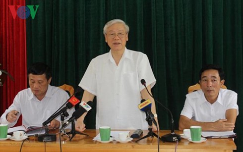 Tổng Bí thư Nguyễn Phú Trọng thăm và làm việc tại tỉnh Lai Châu - ảnh 1