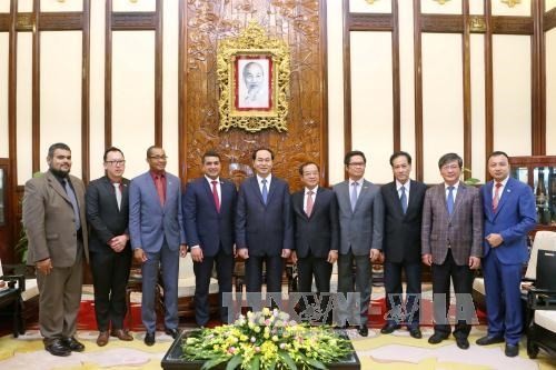 Chủ tịch nước Trần Đại Quang tiếp Đoàn xúc tiến thương mại Madagascar - ảnh 1