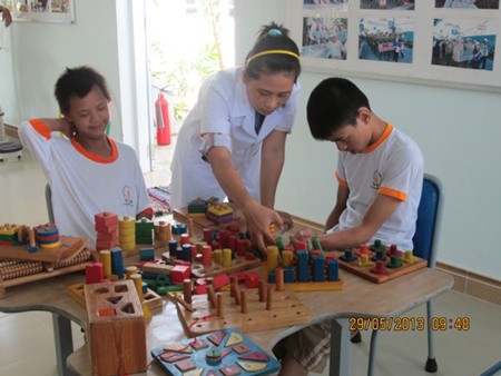 จุดประกายความเชื่อมั่นให้แก่เด็กพิการ - ảnh 1