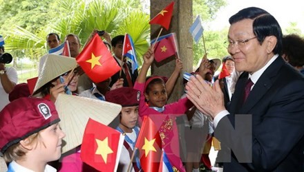 Президент СРВ Чыонг Тан Шанг завершил официальный визит на Кубу - ảnh 1