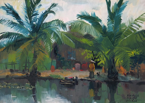 Mùa xuân trong tranh của họa sĩ Nguyễn Đức Hòa - ảnh 5