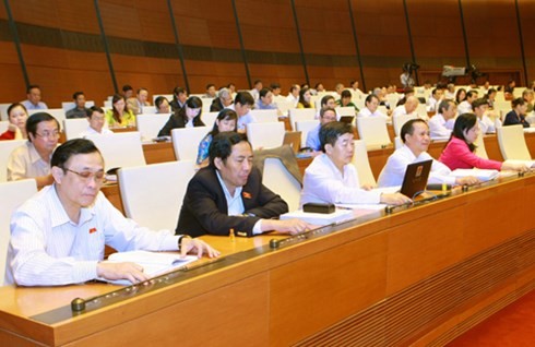 Parlament billigt Gesetz zur Aufsichtsarbeit des Parlaments und der Volkräte - ảnh 1