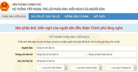 รัฐบาลเปิดตัวเว็บไซต์เพื่อสื่อสารกับประชาชน - ảnh 1