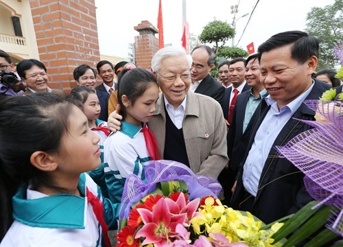 Nguyễn Phú Trọng à la fête de la grande union nationale de Bắc Ninh - ảnh 1