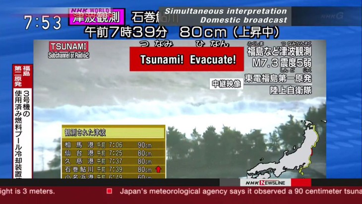 Japon: un fort séisme au large de Fukushima déclenche un tsunami - ảnh 1