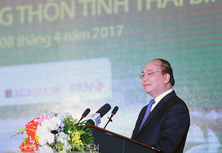 នាយករដ្ឋមន្ត្រីលោកNguyen Xuan Phuc អញ្ជើញចូលរួមសន្និសីទជំរុញវិនិយោគនៅខេត្ត Thai Binh - ảnh 1