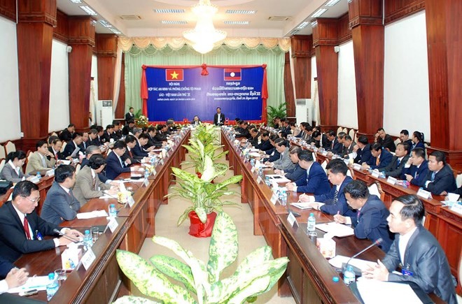Khai mạc Hội nghị Hợp tác an ninh và phòng chống tội phạm Việt Nam - Lào - ảnh 1