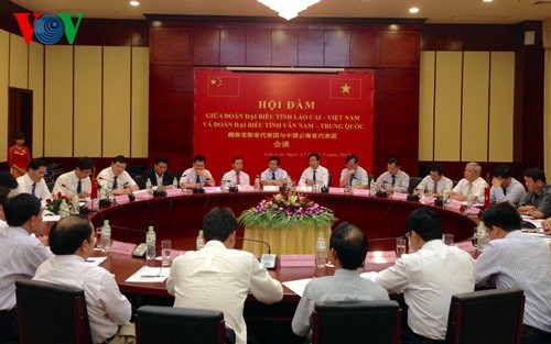 Lao Cai und Yunnan treiben die Gründung der Zone für wirtschaftliche Zusammenarbeit voran - ảnh 1