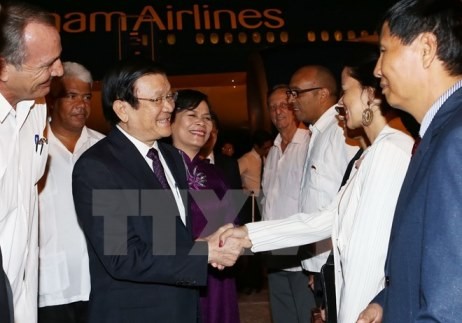 Staatspräsident Truong Tan Sang beginnt offiziellen Besuch in Kuba - ảnh 1