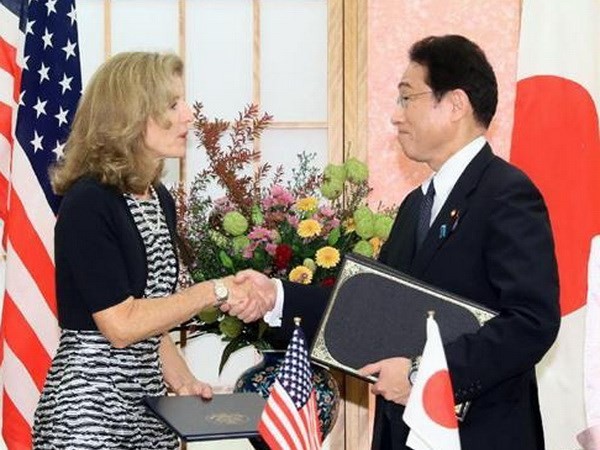 Japan und die USA unterzeichnen Vereinbarung zur verstärkten logistischen Zusammenarbeit - ảnh 1
