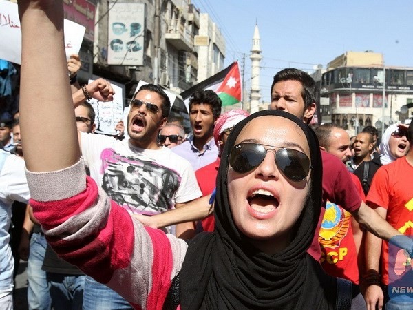 Protest in Jordanien gegen Friedensvereinbarung mit Israel - ảnh 1