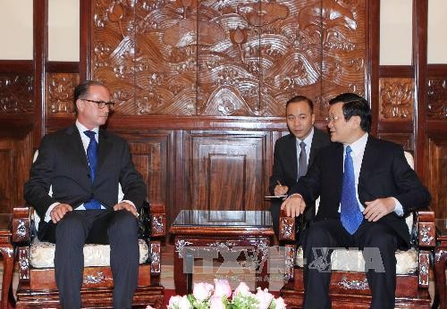 各国大使、サン国家主席に信任状上程 - ảnh 1