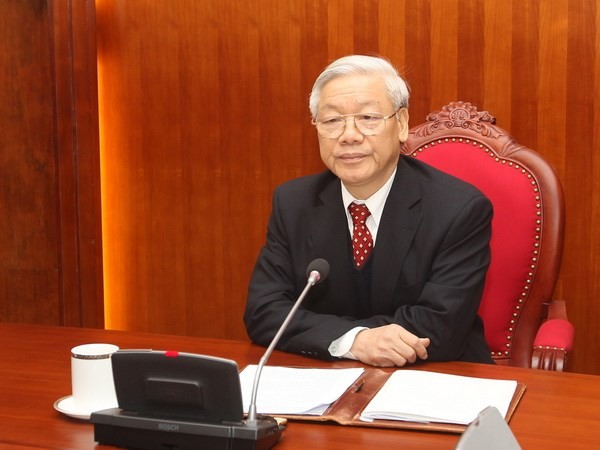 チョン書記長、中国国家主席と電話会談 - ảnh 1