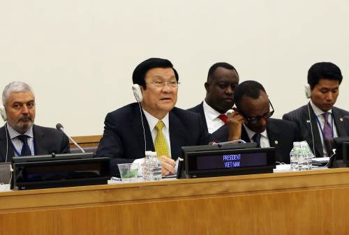 サン主席、国連開発首脳会議本会議で基調演説 - ảnh 1