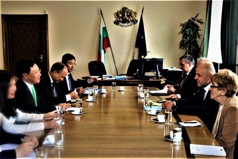 Pham Binh Minh en visite officielle en Bulgarie - ảnh 2