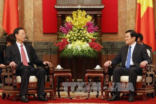 ท่านเจืองเติ๊นซางให้การต้อนรับรองนายกรัฐมตรีจีน - ảnh 1