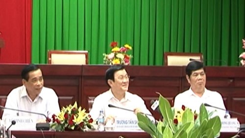 ประธานประเทศ Trương Tấn Sang ลงพื้นที่จังหวัด Sóc Trăng - ảnh 1