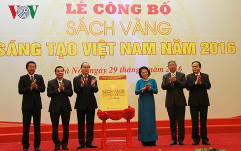 Nguyen Thi Kim Ngan bei Veröffentlichung des goldenen Buches der Kreativität Vietnams 2016 - ảnh 1