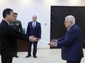 Embajador vietnamita presenta sus cartas credenciales ante el presidente de Palestina