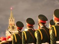 Vietnamesische Armeetruppe nimmt an der Parade auf dem Roten Platz in Russland teil