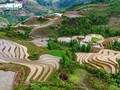 Keindahan Sawah Terasering pada Musim Air Tumpah di Provinsi Lao Cai