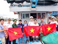 Navy encourages Tra Vinh fishermen's sea voyage 