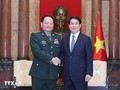 Presiden Vietnam, Luong Cuong Menerima Wakil Ketua Komisi Militer Pusat Tiongkok