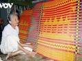 Hundred-year-old sedge mat weaving craft in Tra Vinh