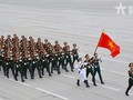越南士兵参加红场阅兵彩排