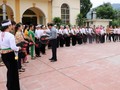 Gong-Musikinstrument im kulturellen Leben der Volksgruppe Muong in Hanoi