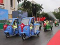 Hanoi operates 100 modern environmental sanitation vehicles 