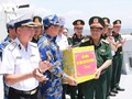 Naval forces practice for National Day celebration parade 
