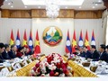 Vietnamese Party leader meets with Lao Prime Minister, National Assembly President in Vientiane