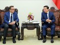 Trân Hông Hà rencontre le vice-président du groupe français CMA-CGM