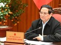 Pham Minh Chinh préside une réunion sur la mise en œuvre du projet de l'aéroport international de Long Thành