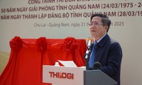 Pamasangan papan Proyek Merayakan HUT ke-50 Pembebasan Propinsi  Quang Nam