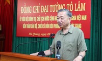 Presiden Vietnam, To Lam Kunjungi Para Komandan dan Prajurit Pos Penjaga Perbatasan Koridor Perbatasan Soc Giang (Provinsi Cao Bang)