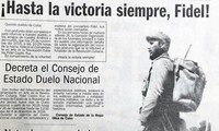 Cuba prepara sepelio de su Comandante Fidel Castro