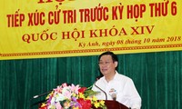 Vicepremier cumple el programa de contacto electoral en la provincia de Ha Tinh