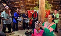 Ceremonia de agradecimiento a los padres de la etnia Raglai en Ninh Thuan